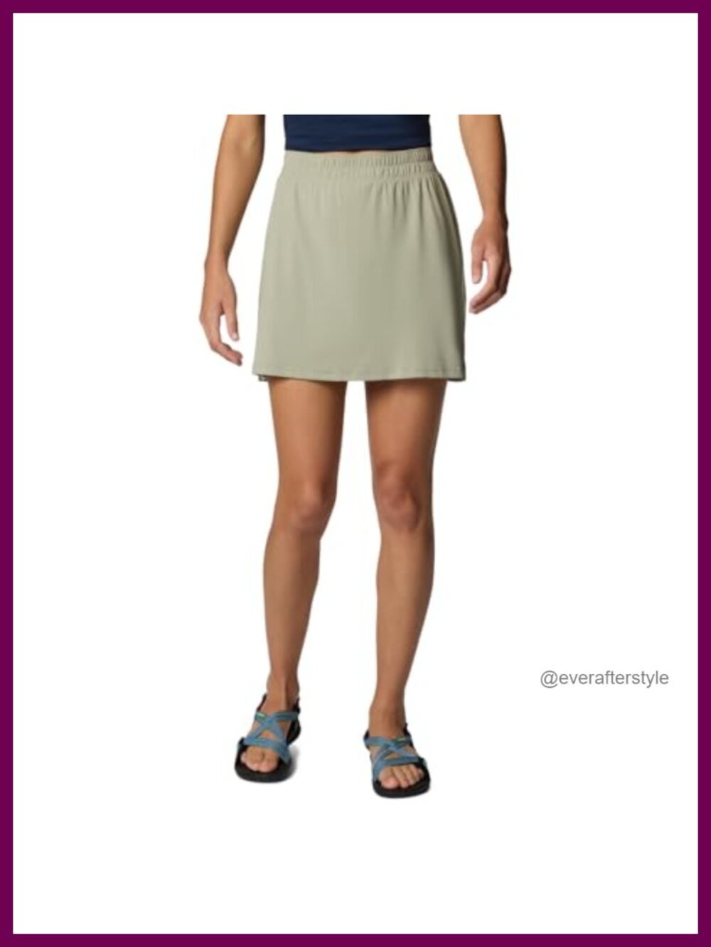 Chill River Skort Active Skirt with Built-in Shorts, Moisture-Wicking, UPF Sun